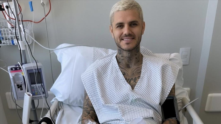 Galatasaray'ın Arjantinli golcüsü Mauro Icardi, ülkesinde ameliyat edildi