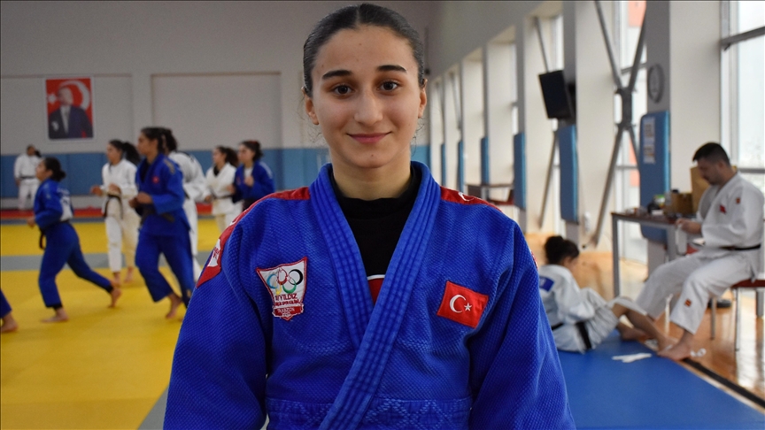 Avrupa şampiyonu milli judocu Yağmur Yılmaztürk'ün yeni hedefi dünya şampiyonluğu